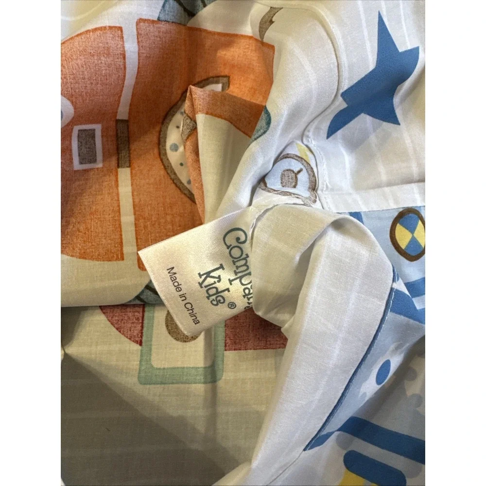 The Company Store Kids Standard Pillowcase Robot Print Bedding‎ Space Theme Boys